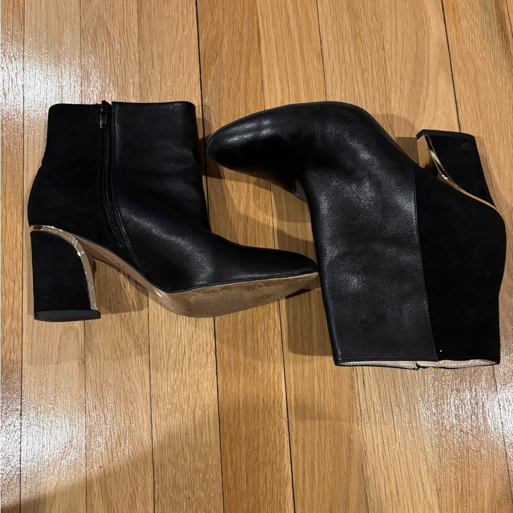 INC Black Booties